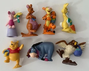 Winnie Puuh 7 Figuren Spielset PVC Spielzeug Cake Topper Disney Pooh Tigger - Bild 1 von 7