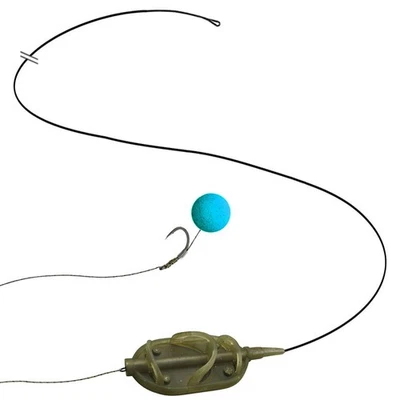 ARC FLAT Method Feeder fertig gebundene Karpfen Futterkorb Montage Carp Hair Rig - Bild 1 von 4