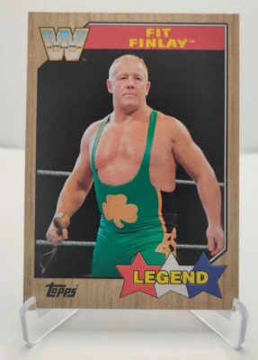 2017 Topps Heritage WWE #77 Fit Finlay wrestling card - Image 1 of 2