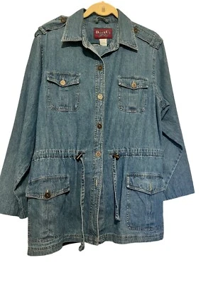 Vintage 90s Denim & Co. Womens Jeanswear Jacket & Pants Set 100% Cotton Size S - Image 1 of 4