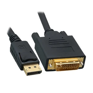 10 Ft DisplayPort DP to DVI Dual Link (24+1 pin) Adapter Cable - 1080p Full HD - Picture 1 of 1