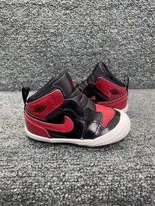 2021 Air Jordan 1 Retro High OG Crib 'Patent Bred' Size 3C AT3745-063 NEW NIKE - Picture 1 of 7