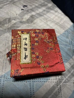 Antiguo juego de tazones de tinta de piedra/porcelana tallados a mano chinos "SCOTT" Foto 1 de 2