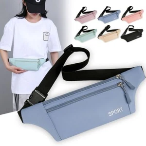 Waterproof Sport Waist Bags Women Crossbody Shoulder Bags - Picture 1 of 18