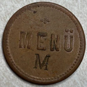 Menu M Trade Arcade Pinball Jukebox Token T692 - Picture 1 of 5