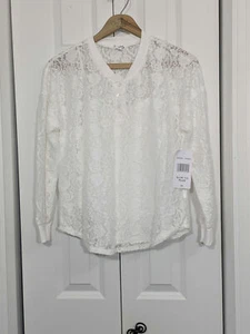 Eyeshadow NWT Girls Size 14 White Sweater Top - Picture 1 of 4