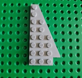 LEGO Wing Plate Plate 8x4 Right Old Light Gray Right Wedge Plate 3934a 3934 R2