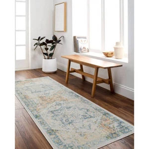 Area Rugs Hollenberg Traditional Slate Washable Area Rug - Picture 1 of 8