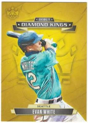EVAN WHITE RC 2021 Panini Diamond Kings Debut DK ROOKIE #25 Mariners  ID:12401 - Image 1 of 2