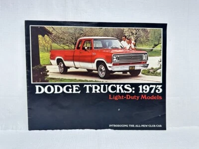 Dodge Light Duty Trucks 1973 folleto de ventas original D100, D200, D300 Foto 1 de 4
