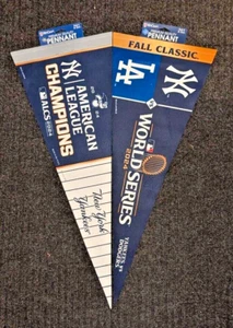 2024 Lot of 2 Different New York Yankees World Series Wincraft Pennants - Picture 1 of 1