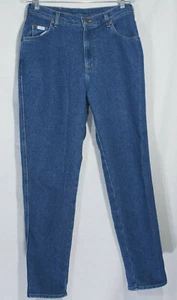 Vintage 1980er Lee Denim Jeans Tapered High Waist High Rise Baumwolle mittelblau - Bild 1 von 10