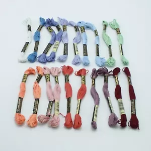 20 Piece DMC Embroidery Floss Lot 11 Colors 6-Strand - Picture 1 of 5