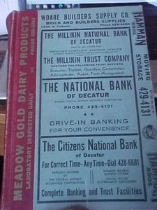 DECATUR ILLINOIS CITY DIRECTORY 1962; MACON COUNTY; BUSINESS RESIDENTS ADVERTI - Picture 1 of 5