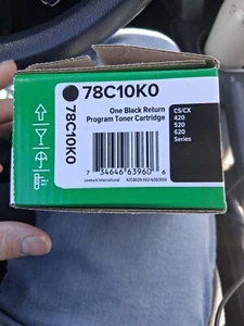 (2) Genuine Lexmark Toner cartridges 78C10K0 Black 80C1HY0 Yellow - Picture 1 of 4