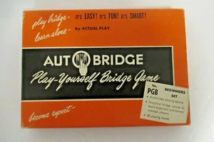 Vintage Beginners Auto Bridge Game  Pocket Model PGB with Manuals - Picture 1 of 2