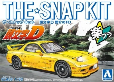 Aoshima 1/32 Scale Model The Snap Kit CM2 Initial D Keisuke's Mazda RX-7 FD3S - Image 1 of 3
