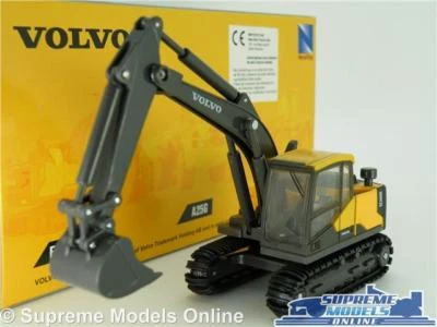 VOLVO EC140E BACKHOE MODEL EXCAVATOR DIGGER 1:50-1:64 NEW RAY CONSTRUCTION K8 - Image 1 of 4