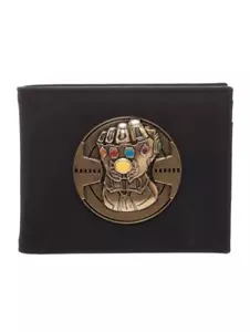 BILLETERA SÍMBOLO DE METAL GUANTELETE DE GUANTETE OFICIAL DE INFINITY: INFINITY WAR THANOS INFINITY - Imagen 1 de 3