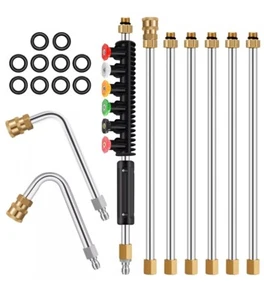 Pressure Washer Extension Wand Upgraded Power Washer Lance with Nozzle Tips - Picture 1 of 11