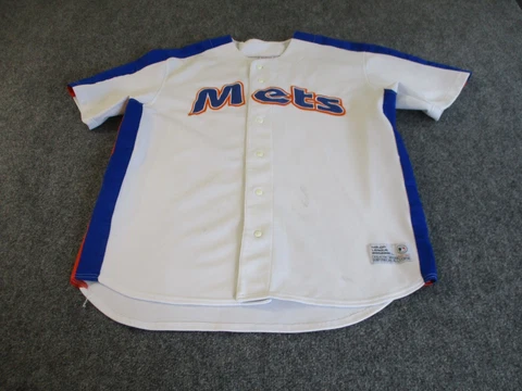Carlos Beltran New York Mets Jersey Men's Extra Large White SEWN True Fan MLB* Cover