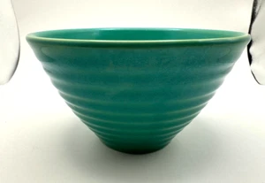 Vintage Garden City Pottery Green Bowl #30 Ring Pattern 9" - EXCELLENT CONDITION - Picture 1 of 10
