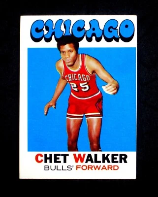 1971 TOPPS SET BREAK Chet Walker #66 Chicago Bulls EX+ near miscut - Image 1 of 2