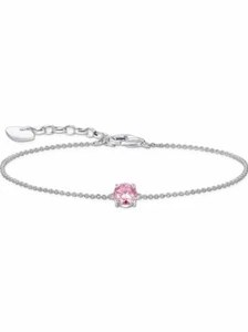Thomas Sabo A2156-051-9-L19V Armband mit pinkfarbenem Zirkonia-Anhänger 16-19 cm - Bild 1 von 3