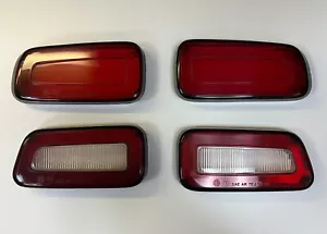1972-74 DODGE CHALLENGER REAR TAILLIGHT LENS SET "LIKE NEW" - Picture 1 of 2