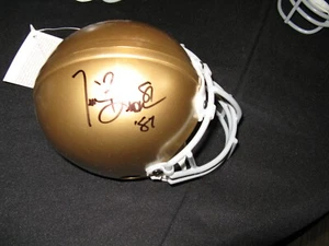 Tim Brown Notre Dame Fighting Irish 'Heisman 81' Signed Mini Helmet PSA - Picture 1 of 1