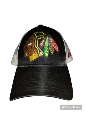 New Era Chicago Blackhawks Trucker Strapback Hat  - Image 1 of 3