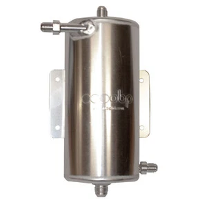 OBP Aluminium Bulkhead Mounted 1.5 Litre Fuel Swirl Pot - JIC Fittings, Option 3 - Afbeelding 1 van 1
