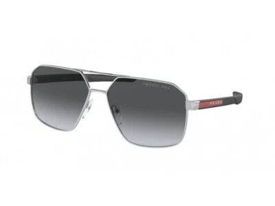 Prada Linea Rossa Sunglasses PS 55WS 1BC06G Silver grey Man