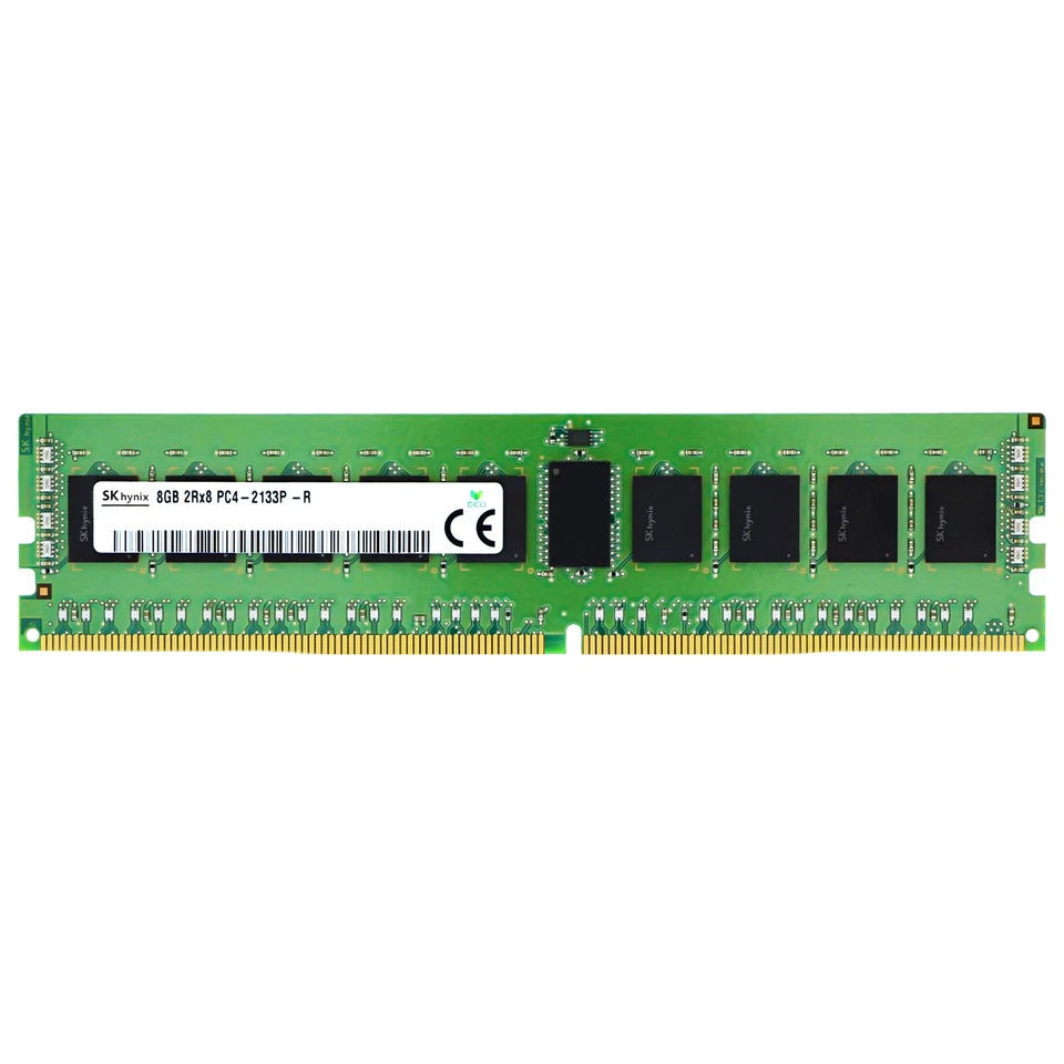 Hynix 8GB 2Rx8 PC4-2133P-R RDIMM DDR4-17000 ECC REG Registered Server Memory RAM - Image 1 of 1