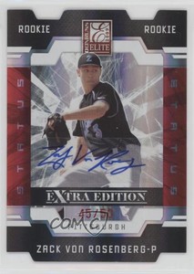 2009 Donruss Elite Extra Edition Status Signatures /50 Zach Von Rosenberg Auto