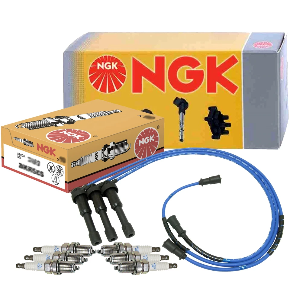 Kit de cable NGK y 6 bujías estándar para Kia Sorento 3,5 V6 DOHC 2003-2006 Foto 1 de 1
