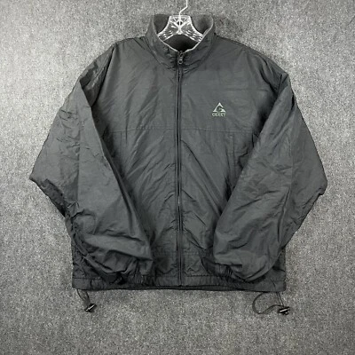 Gerry Jacket Men’s Large Black Insulated Parka Coat Full Zip Fleece Pockets - Image 1 of 4