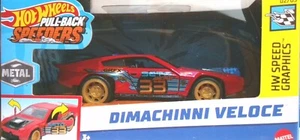 Hot Wheels Pull-Back Speeders Dimachinni Veloce rot - versiegelt - Bild 1 von 2