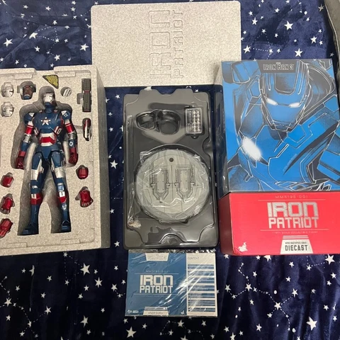 HOT TOYS IRON MAN 3 IRON PATRIOT 1/6 MMS195 D01 DIECAST USED Cover