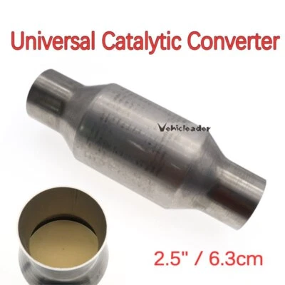 UNIVERSAL Sports Cat Catalytic Converter High Flow 400 Cells Metal Body 2.5 Inch - Image 1 of 4