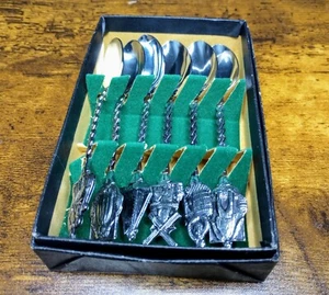 Set Of 6 Serving Teaspoons Made In Holland Vintage In Original Box - Picture 1 of 12