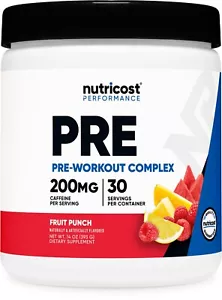 Nutricost Pre-Workout Complex Powder (30 Servings) (Fruit Punch) - Picture 1 of 5