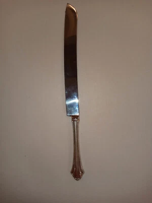 Нож для свадебного торта Lunt Bel Chateau из чистого серебра 12 1/4 дюйма - Изображение 1 из 4