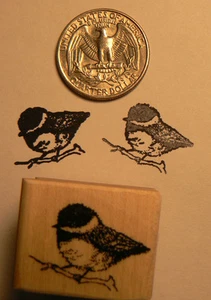 Estampilla de goma de pájaro Chickadee P24 - Imagen 1 de 2