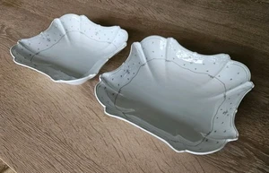 2 Servier-Schalen, Tirschenreuth, Baronesse, grün-weiß (1) - Bild 1 von 6