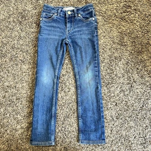Levis Girls 711 Skinny Jeans Size 6 REG - Adjustable Waist Stretch Jeans! Pink - Picture 1 of 13
