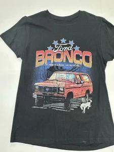 Ford Bronco Women's Graphic T-Shirt L Black Short Sleeve Crew Neck NWOT Cotton S - Picture 1 of 2