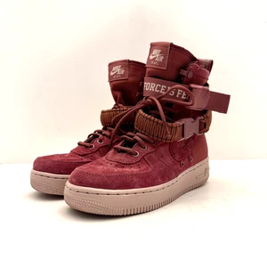 Nike SF Air Force 1 High Wine Pink Donna 6 AJ1700-600 Sneakers Futuro Femmina - Foto 1 di 14