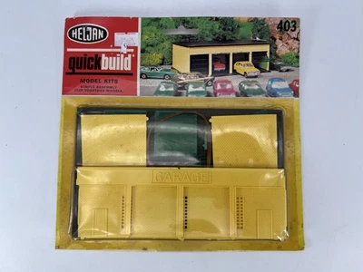 Heljan #403 Quick Build Garage Model Kit Simple Assembly Clip Together Yellow - Image 1 of 4