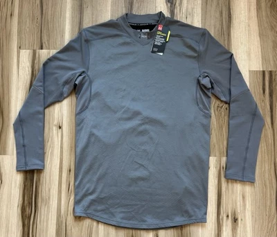 Camisa masculina Under Armour compressão Cold Gear infravermelho LS cinza 2XL NOVA  - Imagem 1 de 4
